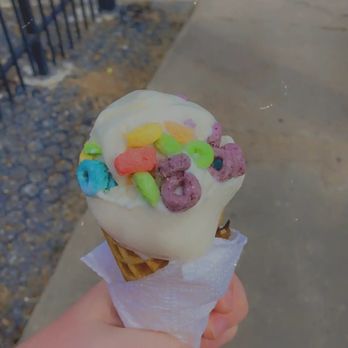 milk + sugar - Single Scoop Fruit loop ice cream - Ice Cream & Frozen Yogurt Near Me - Houston, Texas milk + sugar - Single Scoop Fruit loop ice cream - Ice Cream & Frozen Yogurt Near Me - Houston, Texas