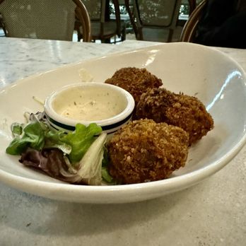 Philosophia - Zucchini Fritters (1/2 Only ... ate part) - Greek Near Me - Mount Pleasant, South Carolina Philosophia - Zucchini Fritters (1/2 Only ... ate part) - Greek Near Me - Mount Pleasant, South Carolina