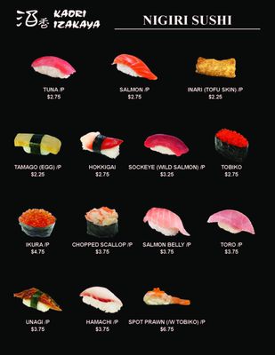 Menu photo 2 Kaori Izakaya Vancouver, BC Menu photo 2 Kaori Izakaya Vancouver, BC