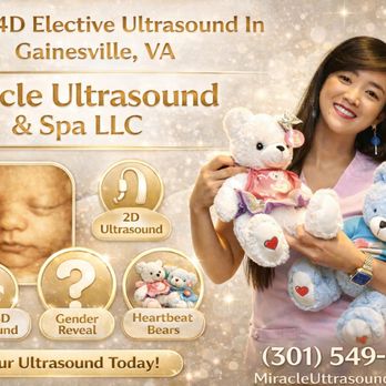 Miracle Ultrasound & Spa - 3D & 4D elective ultrasound in a calm, spa-like setting in Gainesville, VA. Creating beautiful memories for growing families. - Ultrasound Imaging Centers Near Me - Gainesville, Virginia Miracle Ultrasound & Spa - 3D & 4D elective ultrasound in a calm, spa-like setting in Gainesville, VA. Creating beautiful memories for growing families. - Ultrasound Imaging Centers Near Me - Gainesville, Virginia