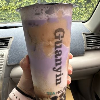 Guanyin Tea House - Taro Jade Milk Tea - Bubble Tea Near Me - West Covina, California