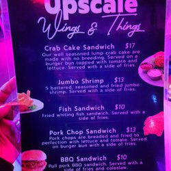 Upscale Restaurant & Lounge - Menu