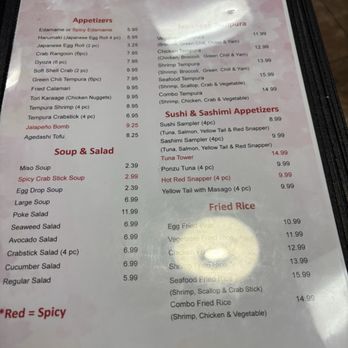 Bento Sushi - menu - Sushi Bars Near Me - Albuquerque, New Mexico