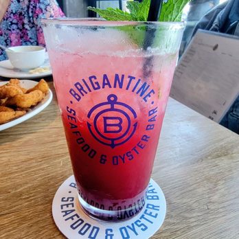 Brigantine - Portside Pier - Blackberry Fizz mocktail @ Brigantine - Seafood Near Me - San Diego, California