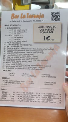 Menu photo 3 La Taronja Valencia, V Menu photo 3 La Taronja Valencia, V