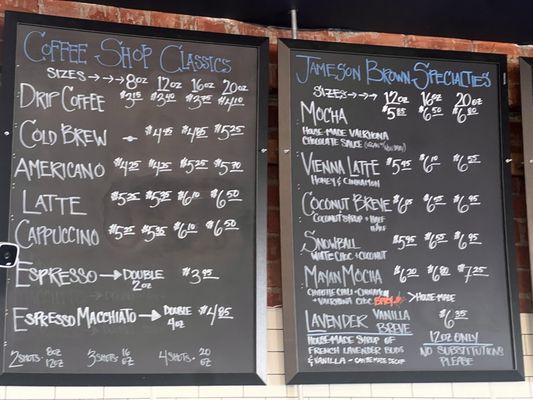 Menu photo 1 Jameson Brown Coffee Roasters Pasadena, CA Menu photo 1 Jameson Brown Coffee Roasters Pasadena, CA