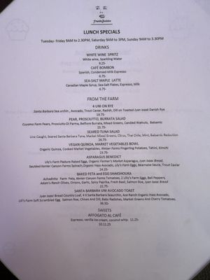Menu photo 3 Papille Gustative Santa Monica, CA