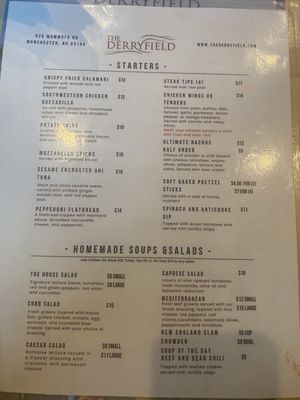 Menu photo 5 The Derryfield Restaurant Manchester, NH Menu photo 5 The Derryfield Restaurant Manchester, NH