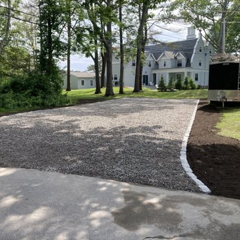 KP Asphalt - 3/4 stone / cobblestone edging - Masonry/Concrete Near Me - Biddeford, Maine