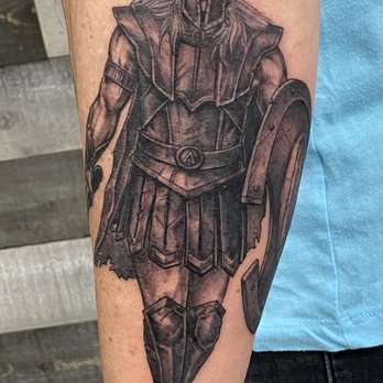 Innerlight Tattoo - Greek/Roman warrior - Tattoo Near Me - Torrance, California Innerlight Tattoo - Greek/Roman warrior - Tattoo Near Me - Torrance, California