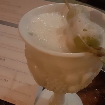 Pangea Alchemy Lab - Grape Expectations - pisco, gin, pink vermouth, lemon, Concord grape syrup, honey foam - AMAZING. - Lounges Near Me - Sarasota, Florida