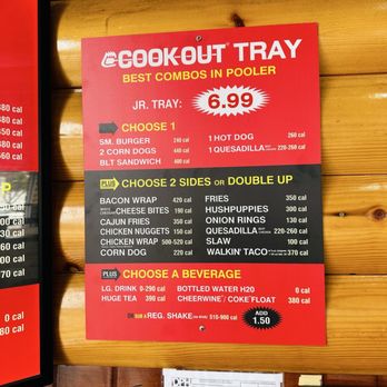 Cook Out - Menu - Hot Dogs Near Me - Pooler, Georgia Cook Out - Menu - Hot Dogs Near Me - Pooler, Georgia