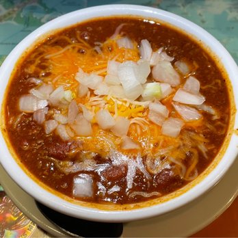 Mrs Mac's Kitchen II - World Famous Homemade Chili with Cheese and Onions - Bowl $6.99 - American Near Me - Key Largo, Florida Mrs Mac's Kitchen II - World Famous Homemade Chili with Cheese and Onions - Bowl $6.99 - American Near Me - Key Largo, Florida