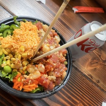 Poke Haven - My delicious Tuna Poke bowl with spicy crab and the works! - Poke Near Me - Rancho Cucamonga, California Poke Haven - My delicious Tuna Poke bowl with spicy crab and the works! - Poke Near Me - Rancho Cucamonga, California