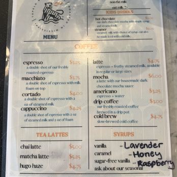 Tupelo River Coffee - menu -July 2026 - Coffee & Tea Near Me - Tupelo, Mississippi