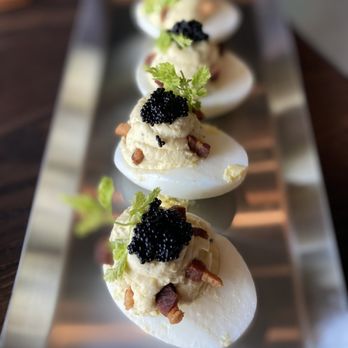 Carson Kitchen - Deviled eggs. Different taste but I enjoyed - New American Near Me - Salt Lake City, Utah Carson Kitchen - Deviled eggs. Different taste but I enjoyed - New American Near Me - Salt Lake City, Utah