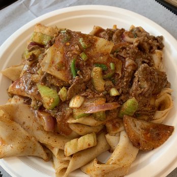 Spicy cumin lamb noodles were bomb!