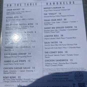 Breeze’s Dock Bar and Grill - Menu - American Near Me - New Gretna, New Jersey Breeze’s Dock Bar and Grill - Menu - American Near Me - New Gretna, New Jersey