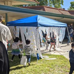 Camp Galileo Palo Alto - First day they run through this setup, transitioning the kids to camp-mode