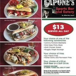 Capone’s Sports Bar & Eatery - Best Sandwich combo deal around!