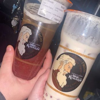 Kung Fu Tea - Left: Riders Of Rohan Lemonade Right: Coconut Milk Tea - Bubble Tea Near Me - White Plains, New York