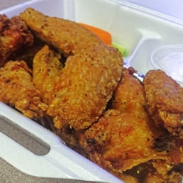 Lemon pepper wings. The only non sauce one if you like crispy skins Lemon pepper wings. The only non sauce one if you like crispy skins