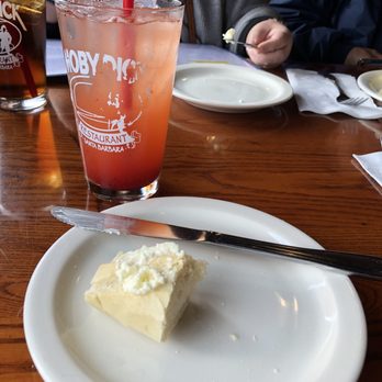 Moby Dick Restaurant - Bread Service and my Strawberry Lemonade - American Near Me - Santa Barbara, California Moby Dick Restaurant - Bread Service and my Strawberry Lemonade - American Near Me - Santa Barbara, California