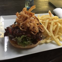 Fontana Bar - Burger with fries... I would not recommend it