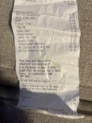 Capriotti's Sandwich Shop by null