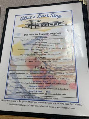 Menu photo 2 Alice's Last Stop Dighton, MA