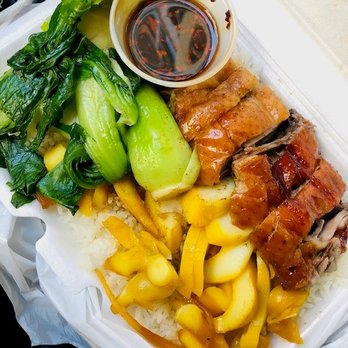 Hong Kong Eatery - Roasted duck and cuttlefish on rice!! Uber tasty! - Seafood Near Me - Boston, Massachusetts Hong Kong Eatery - Roasted duck and cuttlefish on rice!! Uber tasty! - Seafood Near Me - Boston, Massachusetts