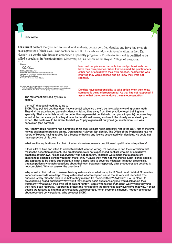 Eastman Dental Center - patient advocate in Rochester, NY