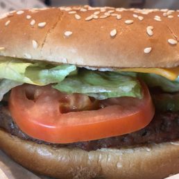 Impossible whopper, added vegan cheese at home