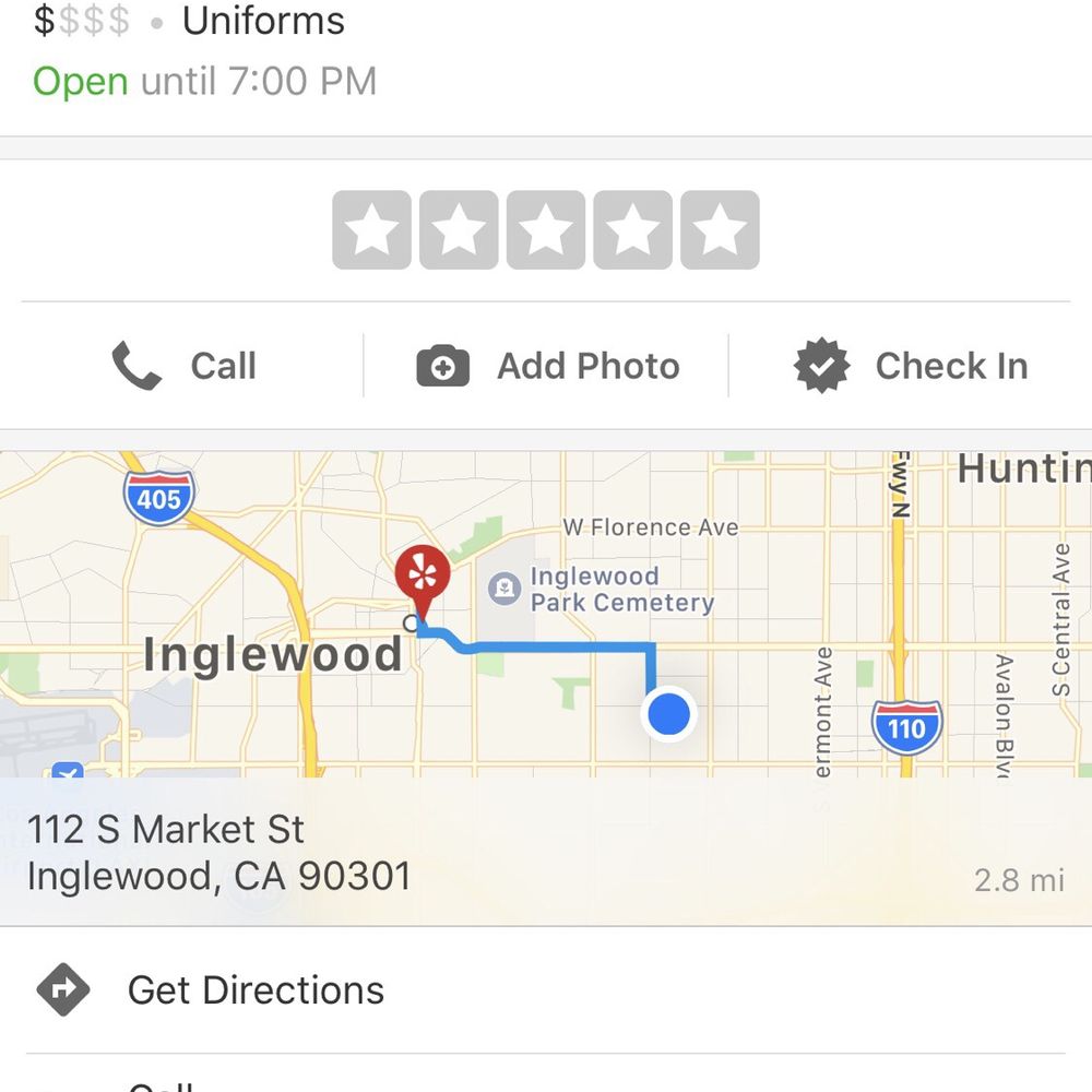 Uniform Outpost - Business' yelp page - Uniforms Near Me - Inglewood, California Uniform Outpost - Business' yelp page - Uniforms Near Me - Inglewood, California