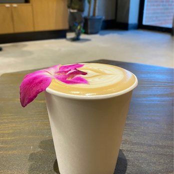 Cafein - Hot Rose Latte - Coffee & Tea Near Me - Chantilly, Virginia