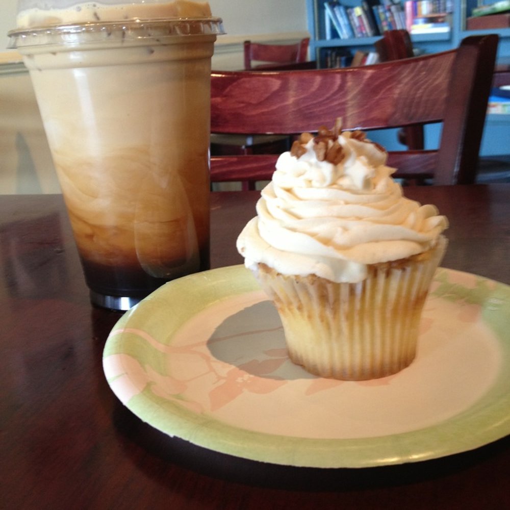 Wake Forest Coffee - Iced espresso Americano and a butter cream muffin - Desserts Near Me - Wake Forest, North Carolina Wake Forest Coffee - Iced espresso Americano and a butter cream muffin - Desserts Near Me - Wake Forest, North Carolina