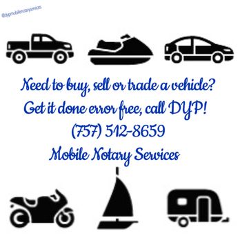 DYP Mobile Notary Services - Affidavit for vehicle purchase (purchase price of a motor vehicle 5 years old or less.) - Notaries Near Me DYP Mobile Notary Services - Affidavit for vehicle purchase (purchase price of a motor vehicle 5 years old or less.) - Notaries Near Me