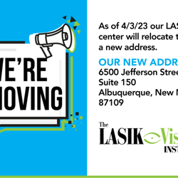 The LASIK Vision Institute - Come and visit us at our new location! We can't wait to see you.