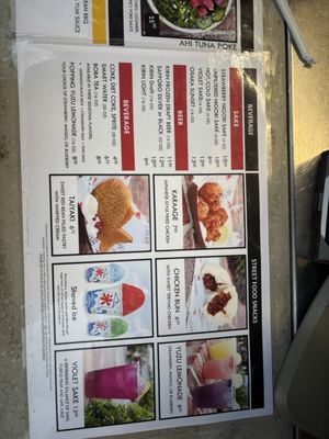 Menu photo 2 YeSake Kiosk Lake Buena Vista, FL Menu photo 2 YeSake Kiosk Lake Buena Vista, FL