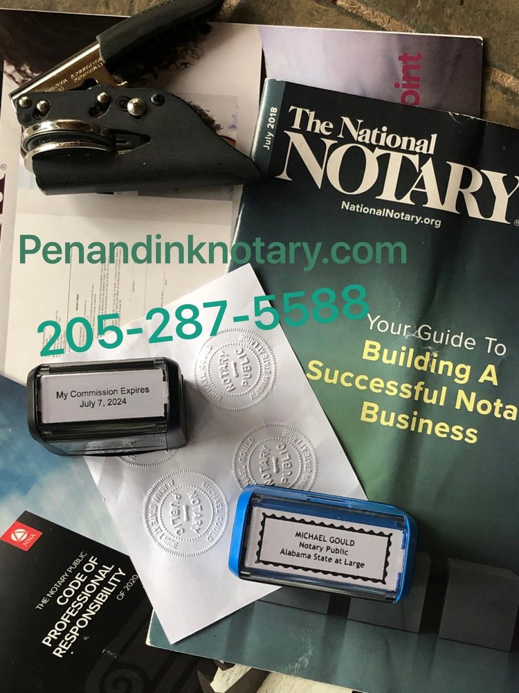 PEN AND INK NOTARY 2801 Lomb Ave, Birmingham, Alabama Notaries