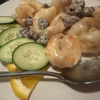 Double Happiness - Coconut Shrimp with Candied Walnut - out of this world!  The shrimp were huge! - Chinese Near Me - Wilmington, North Carolina