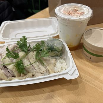 Gai Chicken Rice - Mixed Gai & Thai Mango Milk - Thai Near Me - San Francisco, California