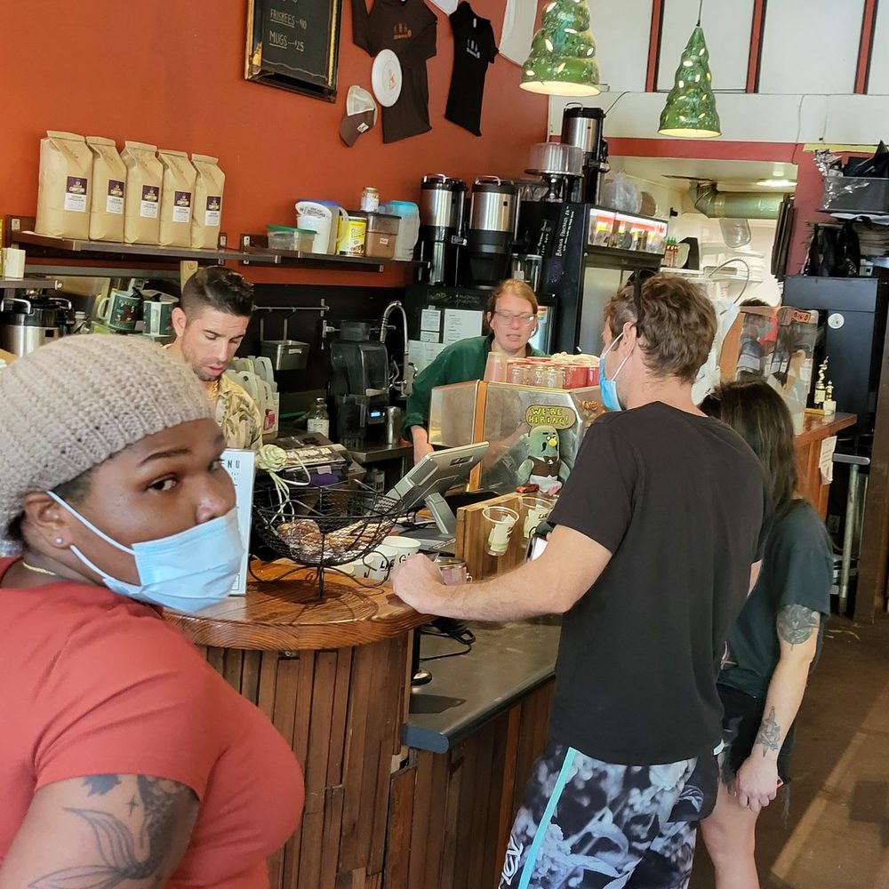 Sentient Bean - Photo showing tbat while customers were adhering to the mask requirement, none of the staff were. - Coffee & Tea Near Me - Savannah, Georgia
