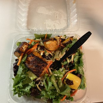 Sidewalk Grill - Cran Ginger Salad w Grilled Salmon - Mediterranean Near Me - Los Angeles, California Sidewalk Grill - Cran Ginger Salad w Grilled Salmon - Mediterranean Near Me - Los Angeles, California