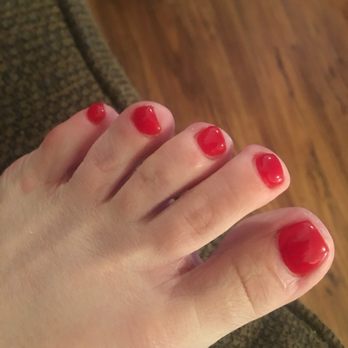 Be Be Nails & Permanent Makeup - My preety red toes done my Michele - Nail Salons Near Me - Modesto, California Be Be Nails & Permanent Makeup - My preety red toes done my Michele - Nail Salons Near Me - Modesto, California