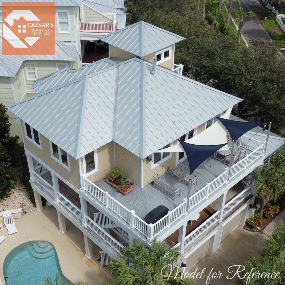 Slide of Caesar's Roofing Labor