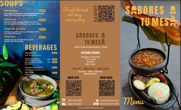 Menu photo 2 Sabores a tu mesa Kissimmee, FL Menu photo 2 Sabores a tu mesa Kissimmee, FL