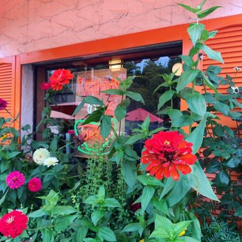 IPho - Flowers outside the restaurant - Vietnamese Near Me - New Paltz, New York