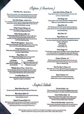 Menu photo 4 Hapa J's San Clemente, CA