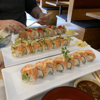 Amakai - Geisha roll, salmon cucumber roll, and white dragon roll - Japanese Near Me - Santa Clara, California Amakai - Geisha roll, salmon cucumber roll, and white dragon roll - Japanese Near Me - Santa Clara, California